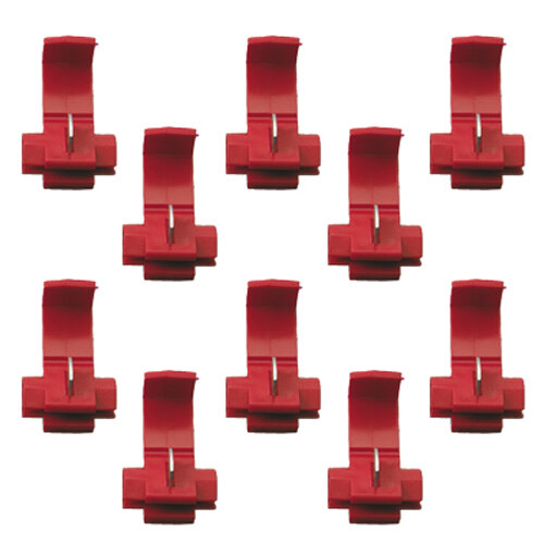 10 Stück Abzweigverbinder / Schnellverbinder / Stromdieb rot 0,5 -0,75 qmm