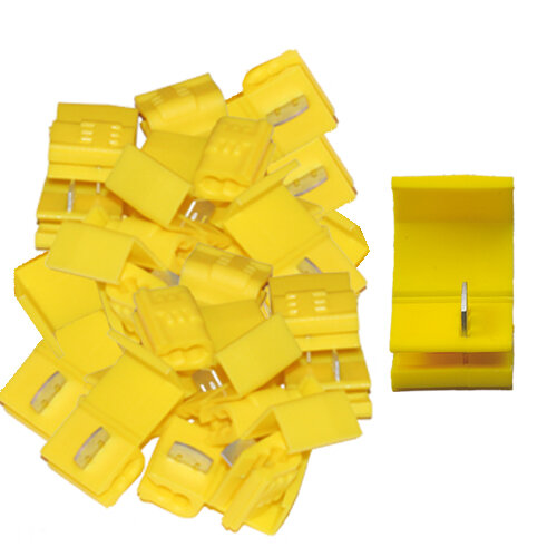 25 Stück Abzweigverbinder / Schnellverbinder / Stromdieb gelb 4,0 - 6,0 qmm