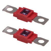 2 x Leistungssicherung Streifensicherung Mega / rot / 80A...