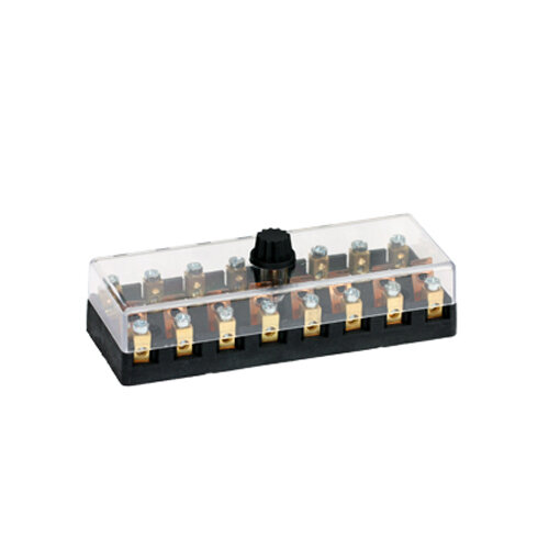 Sicherungshalter / Sicherungskasten / Sicherungsdose / für 8 Abschmelzsicherungen - ohne Sicherungen