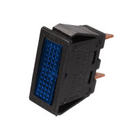 Kontrollleuchte, Kontrolllampe, Warnlampe, 12V blau