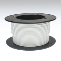 Kabel 1,0 qmm weiss 25m