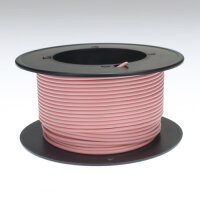 Kabel 1,0 qmm rosa 25m