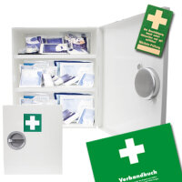 Erste Hilfe Schrank DIN 13157 inkl. Füllung,...