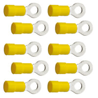 10 Stück  Ringkabelschuhe M6 6,4mm gelb 4,0 bis 6,0...