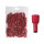 100 vollisolierte Flachsteckhülsen 6,3 x 0,8 rot 0,5 bis 1,5 mm²