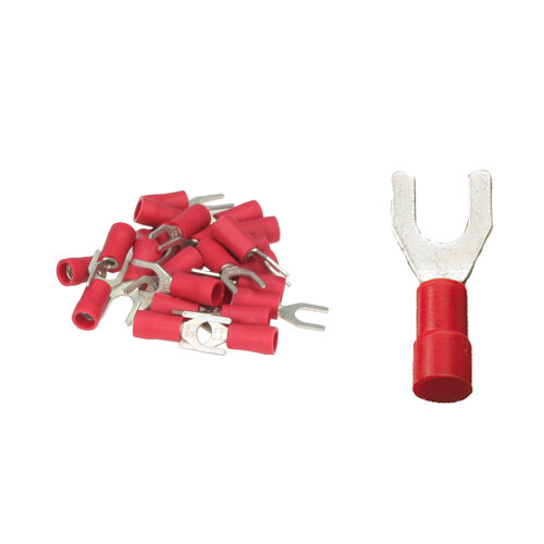 25 Gabelkabelschuhe 5,3mm rot 0,5 bis 1,5 mm²