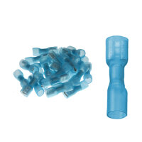 25 vollisolierte Flachsteckhülsen 6,4 x 0,8 mit...