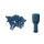25 Flachsteckhülsen vollisoliert 4,7x0,5 blau 1,5 bis 2,5 mm²