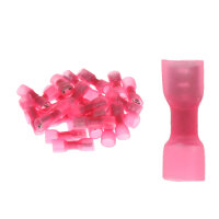 25 vollisolierte Flachsteckhülsen 6,4mm mit...