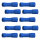 10 vollisolierte Flachsteckhülsen 2,8mm blau 1,5 bis 2,5 qmm
