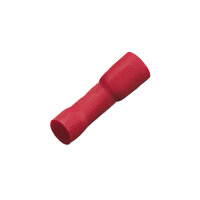 25 vollisolierte Flachsteckhülsen 2,8mm rot 0,5 bis...