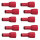 10 vollisolierte Flachsteckhülsen 4,7x0,5 rot 0,5 bis 1,5 mm²