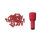 25 vollisolierte Flachsteckhülsen 4,7x0,5 rot 0,5 bis 1,5 mm²