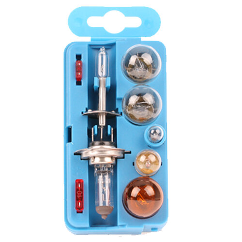 KFZ Glühlampen Ersatzkasten 12 Volt H1 / H7 ( 9-teilig )