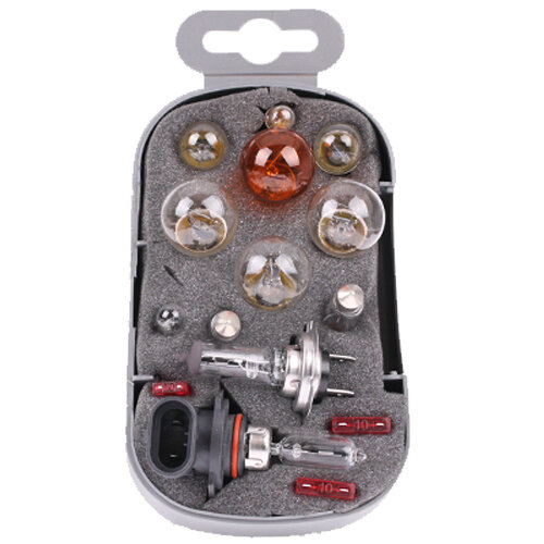 KFZ Glühlampen Ersatzkasten 12 Volt H7 / HB3 ( 15-teilig )