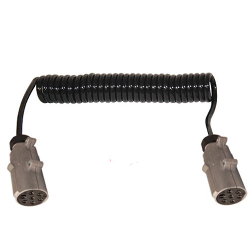 Spiralkabel 4,50m 7-polig Stecker / Stecker NORM:N , für LKW