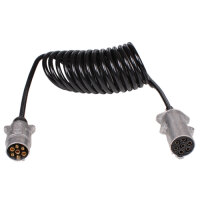 Spiralkabel Adapterkabel  Stecker / Stecker  PKW...