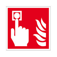 Brandmelder manuell ISO 7010 Folie 150 x 150 mm