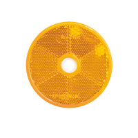 Reflektor / Katzenauge / Rückstrahler gelb 60 mm mit...