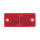 Reflektor / Katzenauge / Rückstrahler rot 90 x 40 mm, mit Befestigungsloch