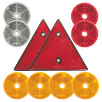 10-teiliges SET: Reflektoren / Katzenaugen /...