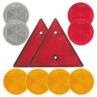 10-teiliges SET: Reflektoren / Katzenaugen /...