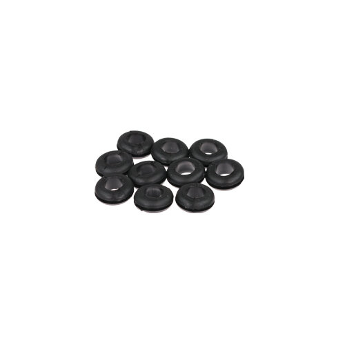10 x Kabeldurchführungstülle, Gummitülle, Kabeltülle, Kabelschutz, KD: 8,0mm ID: 12,5mm