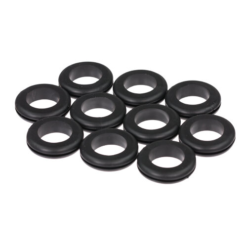 10 x Kabeldurchführungstülle, Gummitülle, Kabeltülle, Kabelschutz, KD: 18,5mm ID: 25,2mm