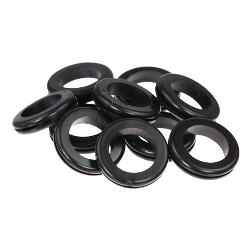 10 x Kabeldurchführungstülle, Gummitülle, Kabeltülle, Kabelschutz, KD: 24,7mm ID: 32,0mm