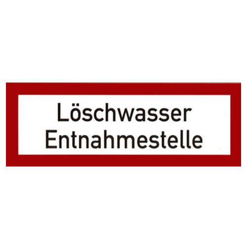 Löschwasser Entnahmestelle Kunststoff 297 x 105 mm