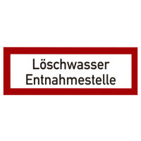 Löschwasser Entnahmestelle Kunststoff 297 x 105 mm