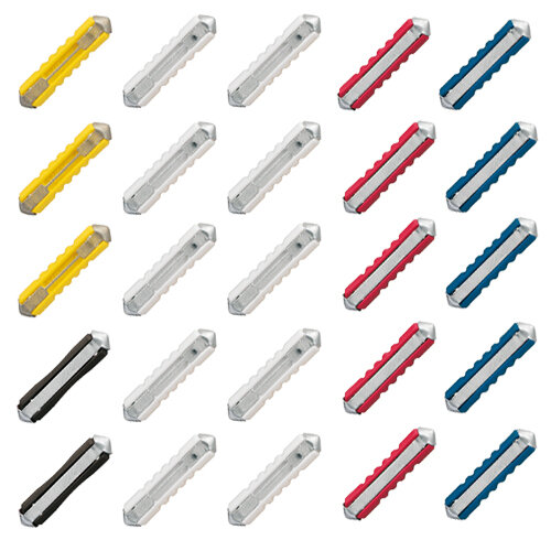 SET: Abschmelzsicherungen 25 Stück ( gemischt 5A, 8A, 16A, 25A, 40A )
