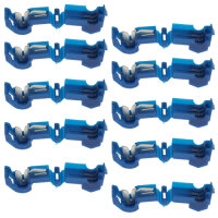 10x T-Abzweigverbinder blau
