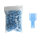 100x Flachstecker blau für T-Abzweigverbinder