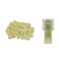 25x Flachstecker gelb für T-Abzweigverbinder