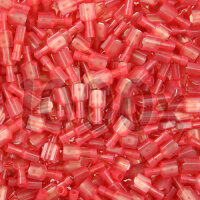 1000x Flachstecker rot für T-Abzweigverbinder