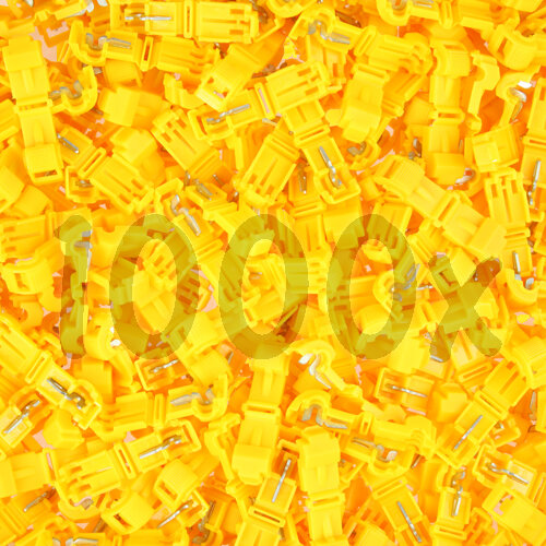 1000x T-Abzweigverbinder gelb