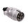 Anhängerstecker 7-polig  Aluminium mit Flachsteckanschulß 6,4mm