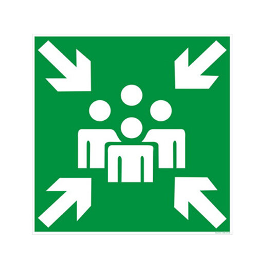 Sammelstelle Folie selbstklebend 148 x 148 mm BGV A8