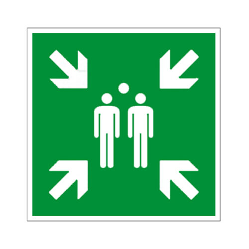 Sammelstelle Folie selbstklebend 150 x 150 mm ISO