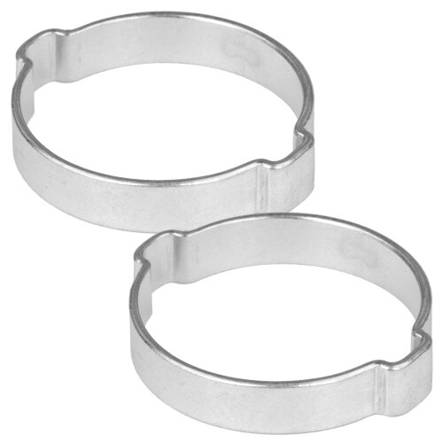 2 Stück 2-Ohr Schellen,  Druckluftschellen, Schlauchschellen, Bierschlauchschellen, 43-46 mm