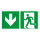 Notausgang - Rettungsweg Folie selbstklebend 300 x 150 mm