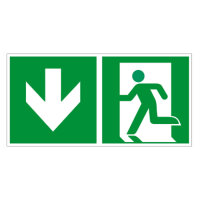 Notausgang - Rettungsweg Kunststoff 400 x 200 mm