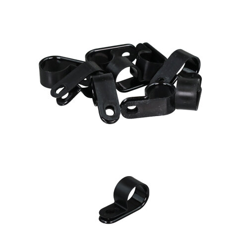 10 x Kabelklemme, Kabelschelle, Kunststoff 14,2mm