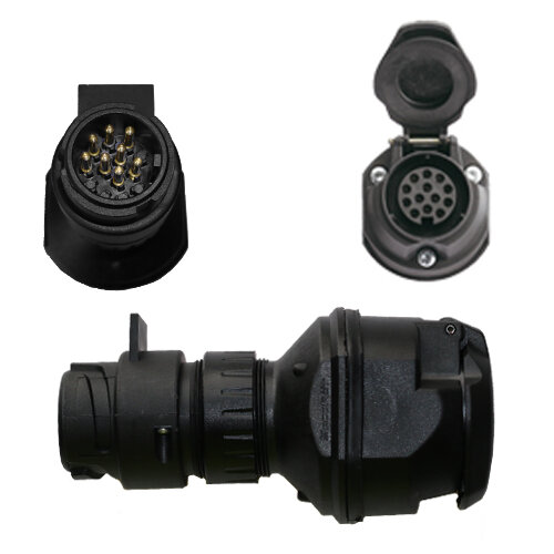 Spannungsreduzierung / Adapter PKW 13-pol.24V / PKW 13-pol.12V