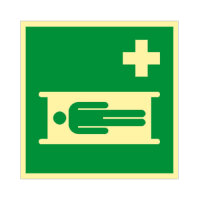 Krankentrage Kunststoff nachleuchtend selbstklebend 200 x...