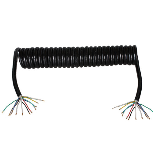 Spiralkabel 3,5m 13-polig  Verbindung Verlängerungskabel für Anhänger Bootstrailer Trecker