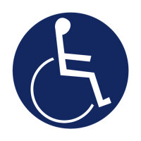 Für Rollstuhlfahrer Folie selbstklebend 315 mm