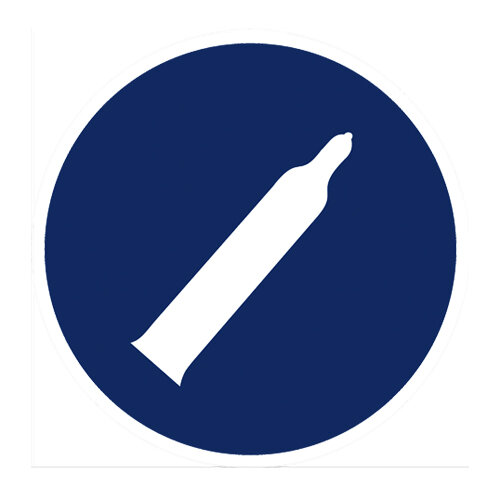 Gebotszeichen " Druckgasflasche " Folie selbstklebend 200 mm